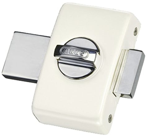 Abus 43815 - Cerradura para puerta (40 mm), color blanco