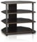 Furinno TV-Schrank mit 4 Ablageflächen, holz, Espresso/Schwarz, 37.08 x 37.08 x 58.93 cm