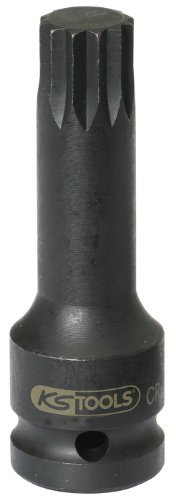KS Tools 911.0953 - Douille longue à chocs mâle XZN® 1/2 - M16 - En Chrome Molybdène - Uniquement pour utilisation à chocs
