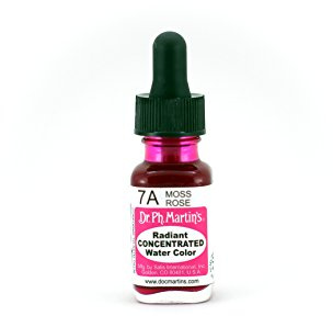 Dr. Ph. Martin's Radiant Concentrated Water Color, 0.5 oz, Moss Rose (7A)