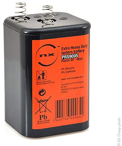 NX - Zinc battery NX 4R25R plastic 6V 7Ah Ecoli