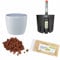 Hydrokultur Sets Happy-Nature Set5 Blumentopf Venus weiß 13/12 Ø 16cm H 14cm+KT+WA+BT+HD50
