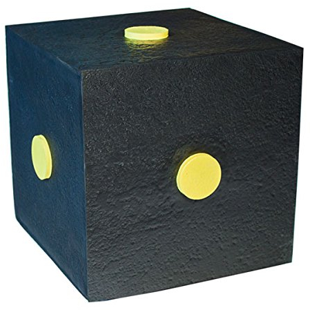 YATE Polimix Cube Variante 6ST schwarz mit Zielpunkten Bogenschießen Zielscheibe Bogenzielscheibe Schießwürfel bis 60lbs Armbrust Ziel Bogensport 30cm x 30cm