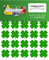 60 vierblättrige Kleeblätter, 30 mm, aus PVC Folie, selbstklebend, wetterfest, Glücksbringer Sticker Aufkleber