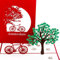 Pop Up Karte Amsterdam mit Fahrrad 3D Postkarte als Geschenkidee, Geburtstagskarte, Souvenir & Reisegutschein Holland & Amsterdam