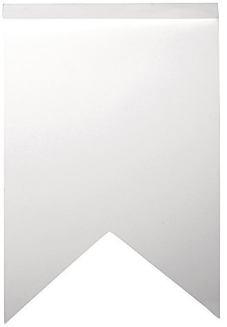 Rayher 71913102 Papier Wimpel-Girlande Zigzag, 12x17,5cm, SB-Btl 14Stü