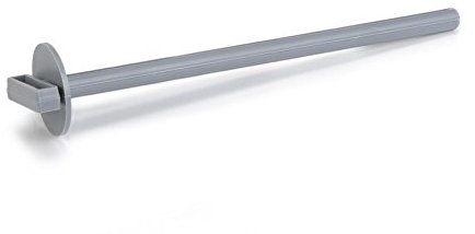 Beeztees 80214 Sitzstange mit Halter aus Plastik, 2 Stück, 22 x 1.2 cm, grau