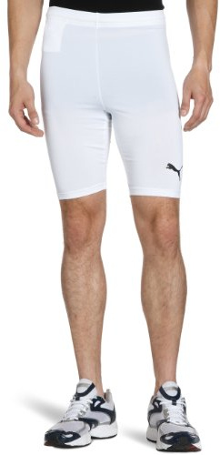 Puma Men's Cycling/Running Tight Training White Shorts