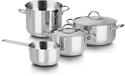 Barazzoni Cuocimania Batteria 6 Pezzi, Acciaio Inox 18/10. Made in Italy.