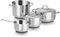 Barazzoni Cuocimania Batteria 6 Pezzi, Acciaio Inox 18/10. Made in Italy.