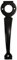 Perry 11250200BK 200mm Solid Brass Pull Handle For Long Throw Lock - Black Finish