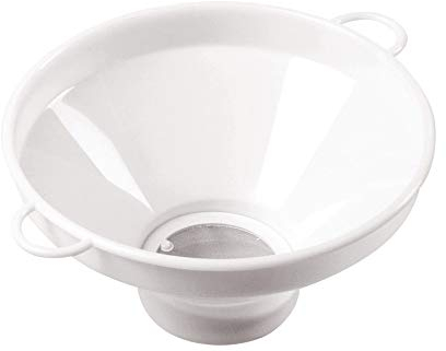 Mobil Plastic - Imbuto cola latte alimentare diametro 27 cm con filtro - bianco