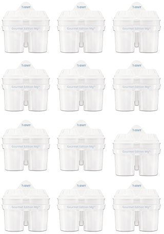 BWT Wasserfilter Jahrespackung Gourmet Edition MG2²+ - 12 Wasserfilterkartuschen