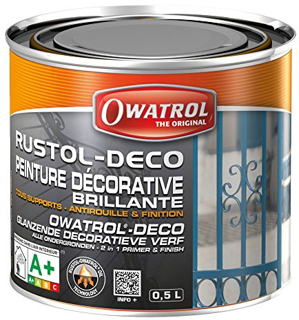 Owatrol-DECO-Dekorativer Anstrich für alle Untergründe,Gebindegrösse 2,5 Liter,Farbton schwarz