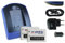 2X Akku + Ladegerät (Netz+Kfz+USB) kompatibel mit Konica Minolta NP-900, Olympus Li-80B … (Siehe Beschreibung)