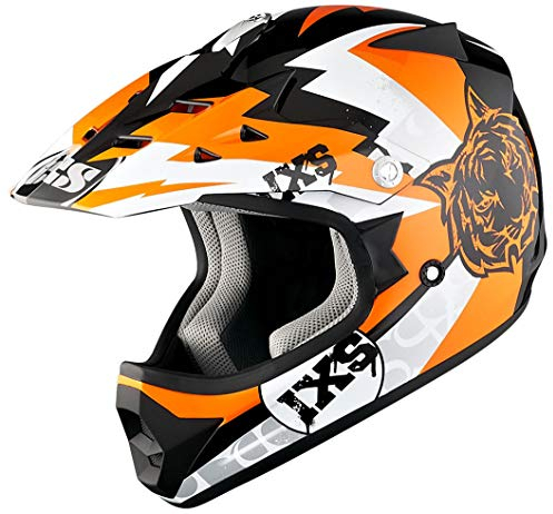 IXS X-Helm HX 278 TIGER, Größe:54, Farbe:schwarz-orange-weiss
