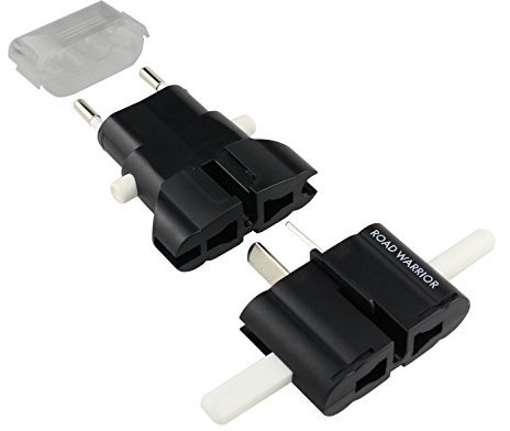 Road Warrior World Wide Universal Travel Power AC Plug Adapter Europe/UK/AU/US Designed in Japan