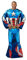 Marvel Northwest Comfy Throw Blanket with Sleeves, Adult (48 x 71 in), Captain America