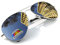 4sold Vintage Retro Original Mirror lens Polarized Sunglasses Glasses Air Force Unisex UV 400 Protection (Silver)
