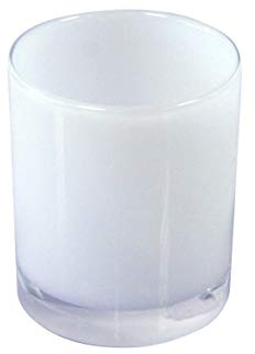 Axentia 282320 Badserie Priamos Zahnputzbecher Acryl, weiß, Ø ca. 7 cm