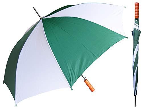 RainStoppers Auto offen Sport Regenschirm, grün/weiß