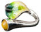 Jade Angel 925 Silber Ring manuell Farbige Emaille Silber mit Bernstein Bienenwachs Stein Schmuck