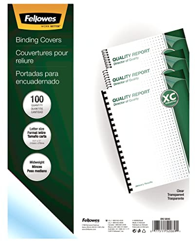 Fellowes 52089 A4 PVC Transparent 100styck