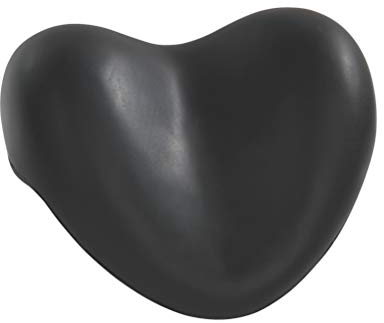 WENKO Kopf- und Nackenkissen Tropic Black, Polyurethan, 25 x 11 x 20.5 cm, Schwarz