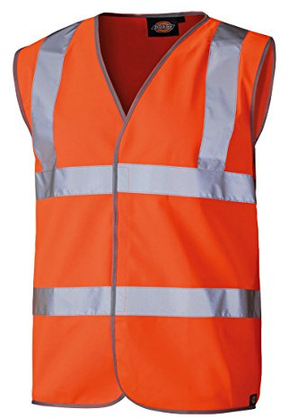 Dickies SA30310 OR XL Size X-Large Hi Vis Highway Safety Waistcoat - Orange