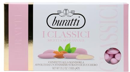 Buratti Confetti alla Mandorla Intera Rosa - 1000 g