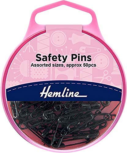 Safety Pins - Black - Assorted Sizes