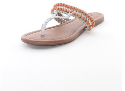 Lucky Brand DOLLIS Sandales et Nu-Pieds Femmes Blanc - Pastel Multi - 35 1/2 - Sandales et Nu-Pieds
