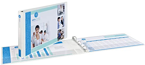 Avery® Heavy-Duty View 3 Ring Binder, 2 Slant Rings, 1 White Binder