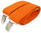 Hosenträger mit 3 Clips für Herren/Damen - 3.5cm. Orange