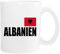 Mister Merchandise Kaffeetasse Albanien Fahne Flag Teetasse Becher, Farbe: Weiß