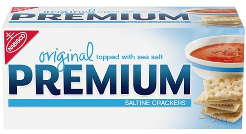 Premium Original Saltine Crackers, Lunch Snacks, 16 oz