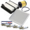 BESTPRICE Inspektionspaket Filterset mit 1x Luftfilter, 1x Innenraumfilter, 4x Zündkerze Doppelplatin FR7DII35V, Kompatibel mit HONDA JAZZ III (GE_, GG_, GP_, ZA_)