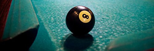 1art1 Billard Poster Schwarze Acht Bilder Leinwand-Bild Auf Keilrahmen | XXL-Wandbild Poster Kunstdruck Als Leinwandbild 120x40 cm