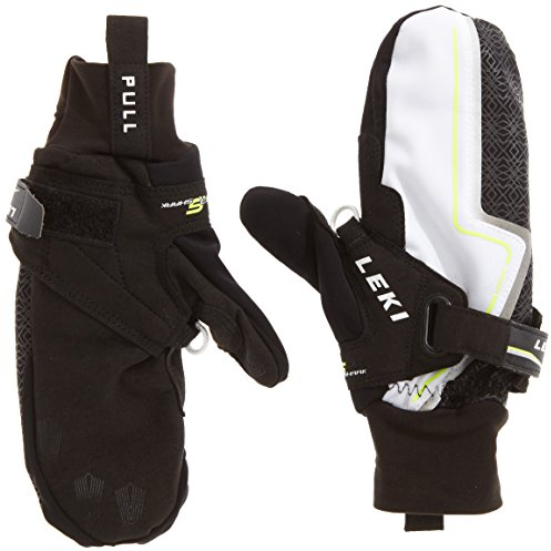 LEKI Handschuhe Nordic Cruise Shark Lady Mitten, Black-White-Yellow, 7.5
