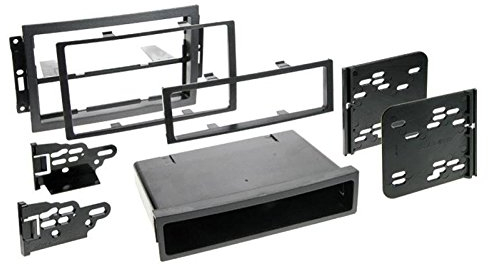 2 DIN Radioeinbauset Blende Radioanschlusskabel Antennenadapter Komplettset für Jeep Grand Cherokee WH 06/2005-10/2007 schwarz
