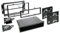 2 DIN Radioeinbauset Blende Radioanschlusskabel Antennenadapter Komplettset für Jeep Grand Cherokee WH 06/2005-10/2007 schwarz