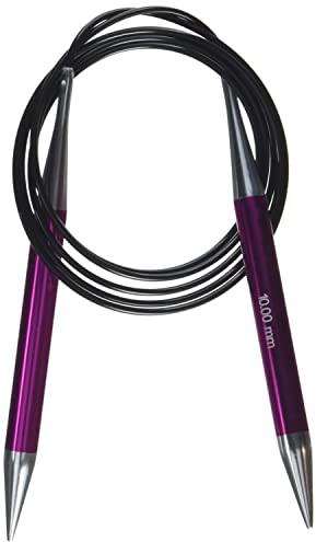 KnitPro K47218 Rundstricknadel, Aluminium, Rosa, 150cm / 10mm