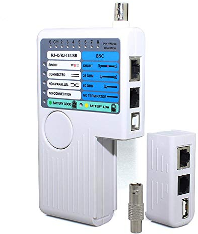 DAXGD Remote RJ11 RJ45 USB BNC LAN Netzwerkkabel Tester für UTP STP LAN Kabel Tracker