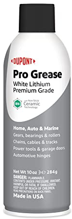 DuPont Teflon White Lithium Grease Aerosol Spray, 10 Oz.