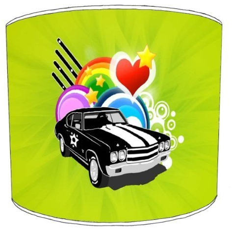 Premier Lampenschirme - Durchmesser 30cm Deckenlampe Car Of Love Abstrakt Lampenschirme