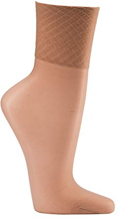 Gesundheits-Feinsöckchen spezial-Komfortbund - ohne Gummidruck, mit Glanzeffekt, 5 Paar CH-818 (One Size, Perle)