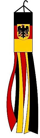 AZ FLAG - Germany with eagle Windsock 5'' - German coat of arms Wind Sock Flag 100% Polyester 150 cm - 5 Feets