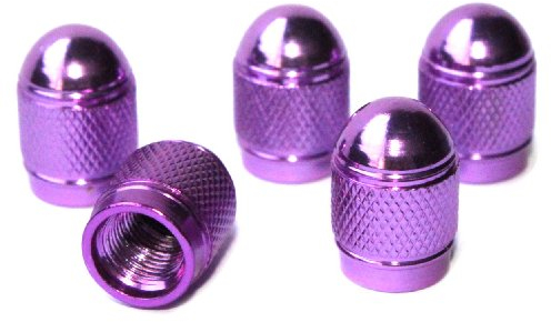 Ventilkappe Lila rund Pink 5Stück Ventilkappen 5er Set