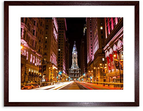 Wee Blue Coo PHOTO CITYSCAPE CITY HALL PHILADELPHIA PA FRAMED ART PRINT POSTER F97X12206
