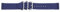 PUREgrey Zulu-Band dunkelblau Armband 22 mm, zweiteilig,